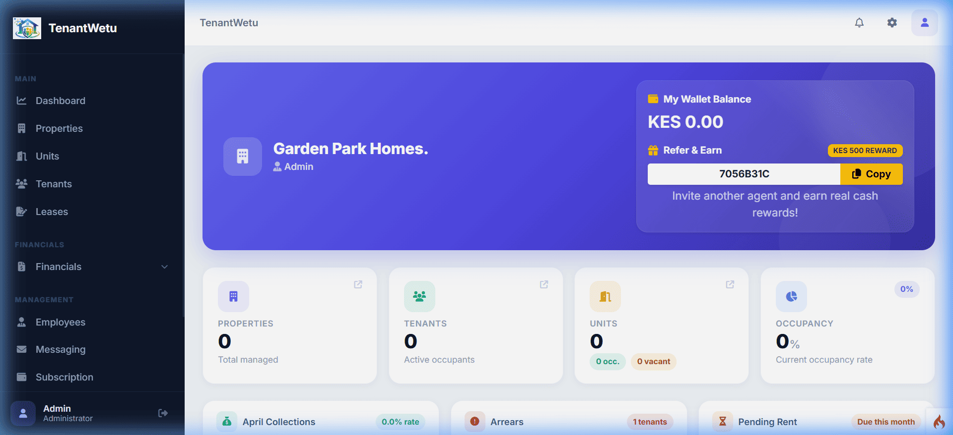 Admin Dashboard